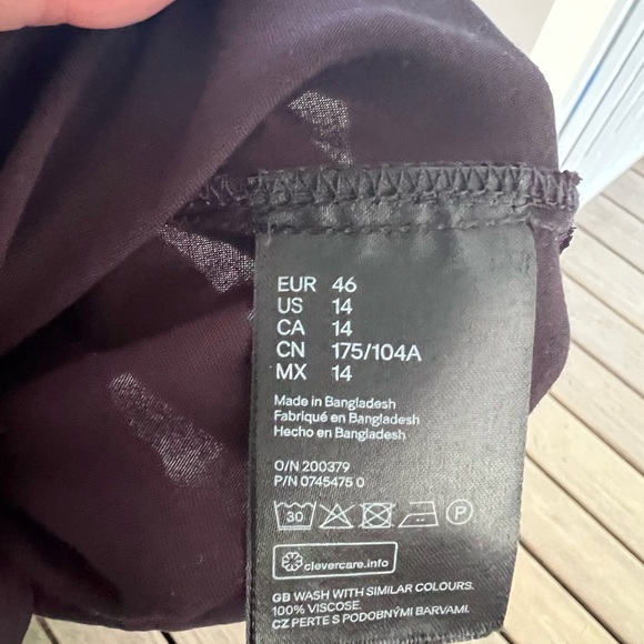 COPY - H&M Size 14 Black Dress - Picture 4 of 5